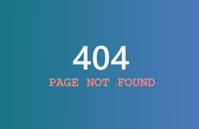 A representation of the 404 page